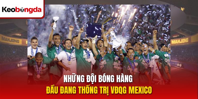 Những đội bóng hàng đầu đang thống trị VĐQG Mexico