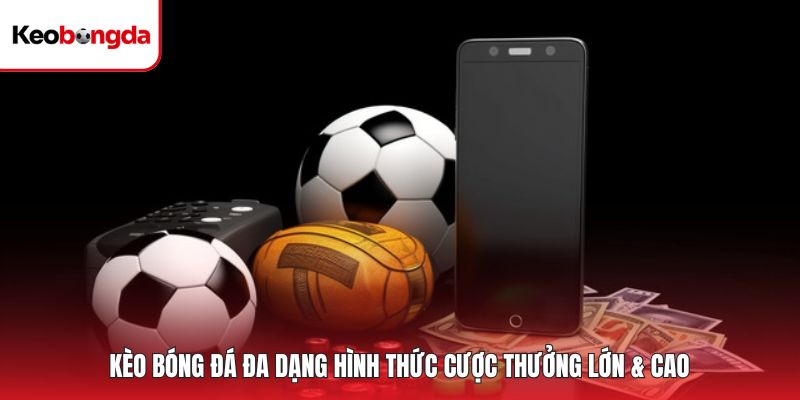 Kèo bóng đá đa dạng hình thức cược thưởng lớn & cao