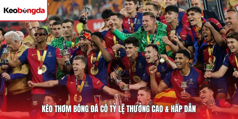 Kèo thơm bóng đá có tỷ lệ thưởng cao & hấp dẫn